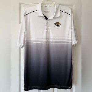 Fanatics Jaguars Polo Shirt gray white size L Jacksonville